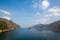 Lake on vachiralongkorn dam at kanchanaburi Thailand