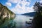 Lake Vidraru is an artificial lake in Romania, Fagaras mountains