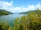 Lake Vidraru summer landscape (Romania).