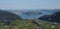 Lake Vierwaldstattersee, Lucerne and green farmland