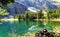 lake view in alps