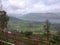 Lake view greenery in rainy season mountain