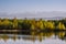 Lake view at Jiayuguan.