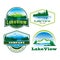 Lake view logo , river vector logo