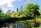 Lake view of Prudhoe Castle - Northumberland