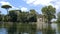 Lake in the Villa Borghese Park in Rome