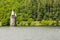 Lake Vyrnwy reservoir and straining tower.