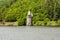 Lake Vyrnwy reservoir and straining tower.