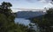 Lake Waikaremoana seen from top of the hill. Hawke`s Bay, New Zealand