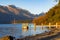 Lake Wakatipu in the morning in Queenstown, New Zealand