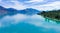 Lake Wakatipu near Queenstown, Otago, Glenorchy with Southern Alpines mountains in the background