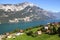 Lake Walensee in the Swiss Alps, Switzerland
