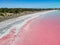 Lake Warden is a salt lake in Esperance region of Western Australia which was pink in colour unlike Pink Lake which was not pink