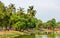 Lake at Wat Phra Ram in Ayutthaya, Thailand