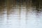 Lake water with defocused reflected trees