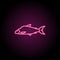Lake whitefish neon icon. Simple thin line, outline vector of fish icons for ui and ux, website or mobile application