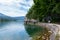 Lake Wolfgang in summer, Austria