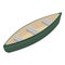Lake wood boat icon, isometric style