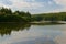 Lake with wooded shore