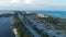 Lake Worth buildings and coastline in Palm Beach, Florida