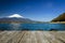 Lake Yamanaka with Mt. Fuji view