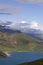 Lake Yamdrok Yumtso and snowy mountain