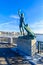 Lake Zurich and Ganymede statue