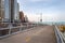 Lakefront Flyover path along Lake Shore Drive in Chicago. Main streets in Illinois