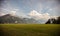 Lakefront park in Annecy, Haute-Savoie, France