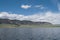 A lakefront view of Sheep mountain from Lake Hattie, Laramie, Wyoming