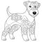 Lakeland terrier dog coloring page