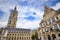 Lakenhalle and Saint Bavo square, Ghent, Belgium