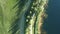 Lakes in the middle of crop fields on the Padan plains