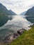 Lakeshore of Lake Idro in Italy