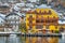 Lakeside hotels of Hallstatt, Salzkammergut, Austria