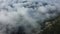 The lakeside of Ioannina below the morning clouds