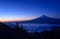 Lakeside of Kawaguchi and Mt.Fuji at dawn