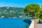 Lakeside promenade alongside lake Como in Italy