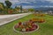 Lakeside promenade waterfront at Baveno, Lake Maggiore, Italy