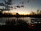 Lakeside  sunset view