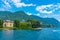 Lakeside villa at Tavernola town at Lake Como, Italy