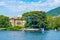 Lakeside villa at Tavernola town at Lake Como, Italy