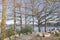 Lakeside walkway near Bowness Pier at Bowness-on-Windermere, a small town on the banks of Windermere in Lake District, England