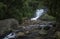 Lakkom Waterfall near Munnar hill Station,Kerala,India