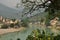 Lakshman Jhula, Rishikesh, India. The river Ganges