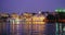 Lal ghat: Udaipur haveli, houses and ghats on bank of lake Pichola at dusk at Udaipur, Rajasthan, India.