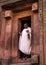 Lalibela, Ethiopia - Feb 13, 2020: Ethiopian people at the famous Rock-Hewn Church of Saint George - Bete Giyorgis