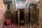 LALIBELA, ETHIOPIA - MARCH 29, 2019: Interior of Bet Golgotha and Bet Mikael rock-cut churches in Lalibela, Ethiop
