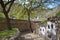 Lalish is an important Yazid holy site in Iraqi Kurdistan. Aisle with niches in the walls for candles and lamps with oil, which wi