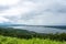 Lam TaKhong reservoir top view at Khao Yai Thiang hill view point. Nakhonratchasrima Province, Thailand